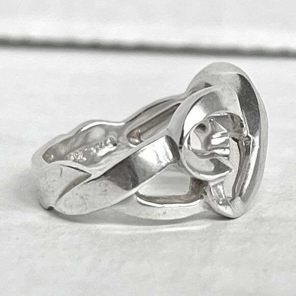 Tiffany & Co. Double Loving Heart Ring Paloma Picasso -529 Silver - Sz 6 - Picture 5 of 16